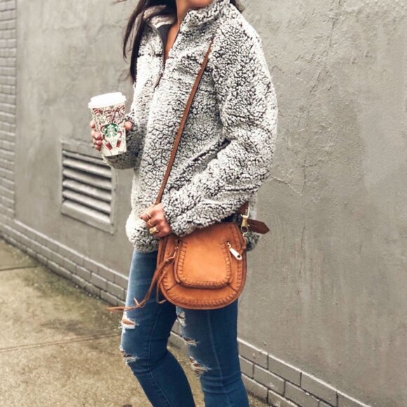 💕THREAD & SUPPLY💕 Lazy Sunday Pullover Charcoal - Picture 6 of 16